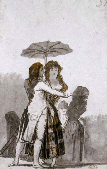 Francisco de goya y Lucientes Couple with Parasol on the Paseo Germany oil painting art